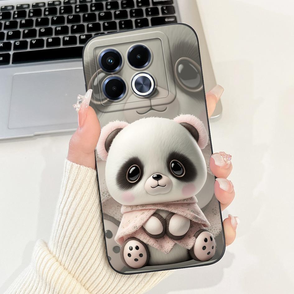 For Infinix Note 40 5G Case Cartoon Rabbit Flower Anti Slip Bumper Soft Silicone Cover For Infinix Note40 X6852 X6851 Phone Case