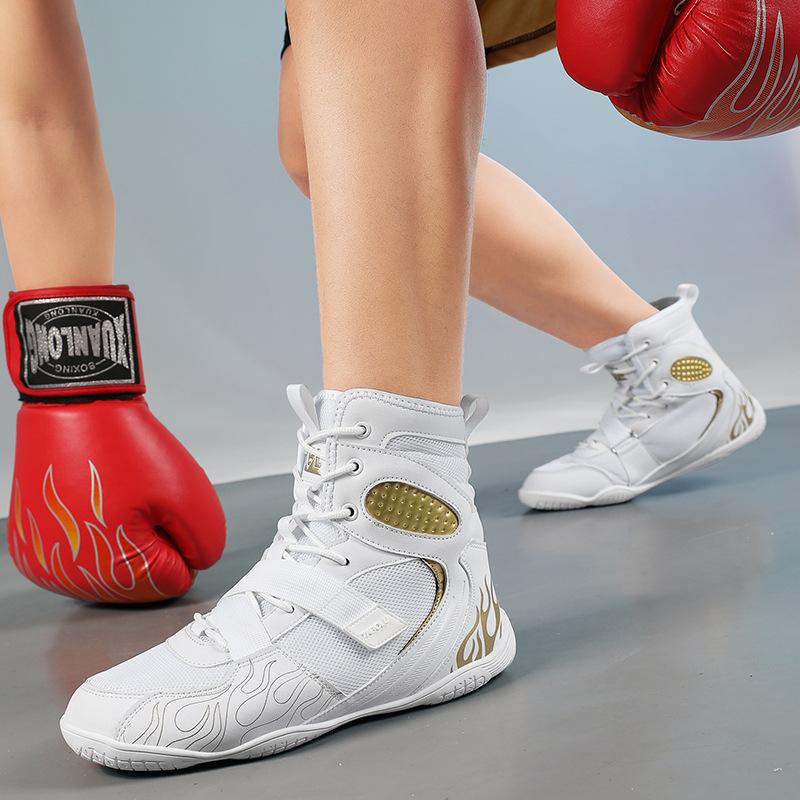New men's and women's non-slip and anti-drop boxing shoes, combat training, lightweight and wear-resistant wrestling shoes