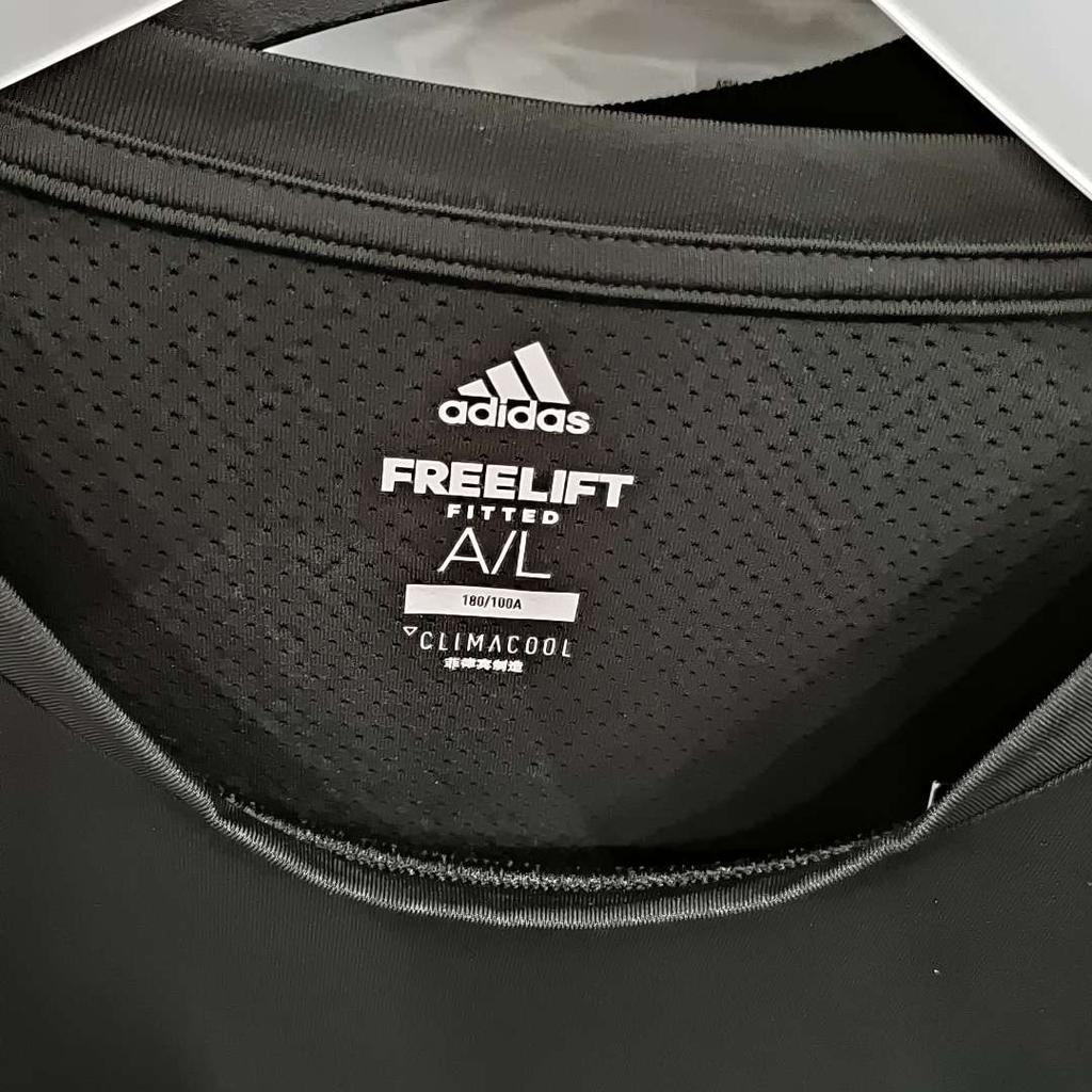 Adidas Freelift Fit El Logo Print Круглый вырез Пуловер с короткими рукавами Футболка Мужские топы Черный CE0830