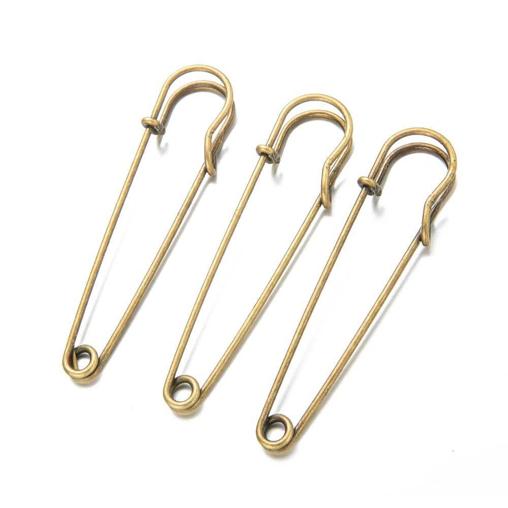 10pcs Metal Large Safety Pins 50/60/70mm Craft Making Materials High Quality Brooch Pins DIY