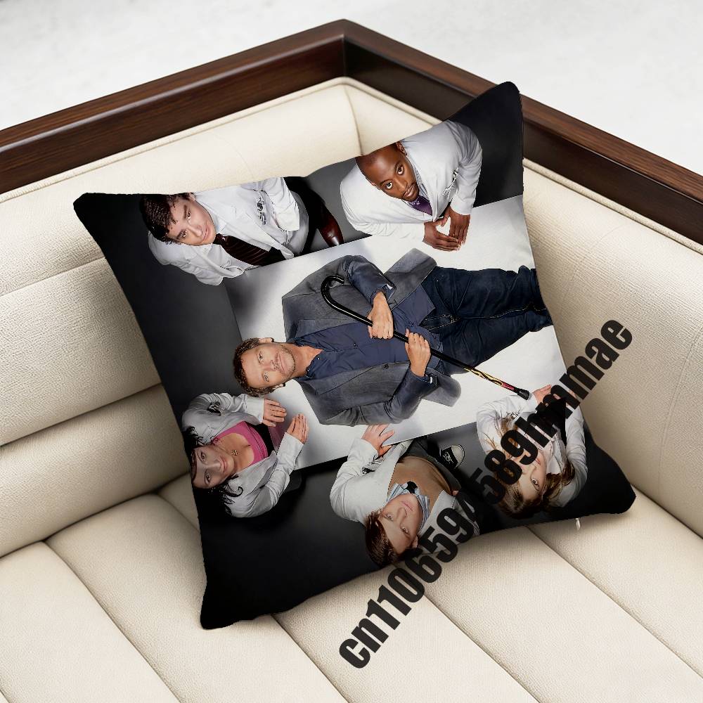 For American Flag Lgbt Gay H-House Md Malpractice Throw Pillow Case Sham 45X45Cm 40X40Cm Square Car Pillowcase Pad Cushion Cover
