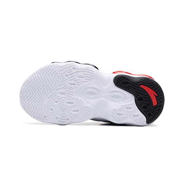 Anta Детские асимметричные 2.0 нескользящие амортизирующие износостойкие низкие баскетбольные кроссовки детские кроссовки черные белые красные 312239953-1