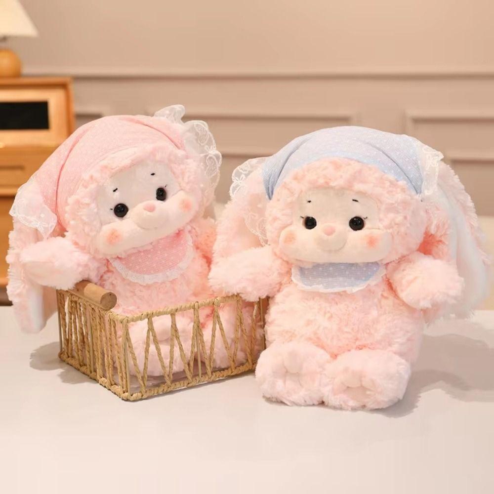 Мультяшная плюшевая кукла-овечка, пушистое животное, пушистая кукла, подушка для сна, плюшевая игрушка-ягненок, подарок на день рождения