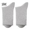 Non-binding Top Socks Men Crew Socks, Solid Color Casual Soft Non Binding Winter Warm Dress Breathable Sweat Wicking Mid-calf for Autumn And