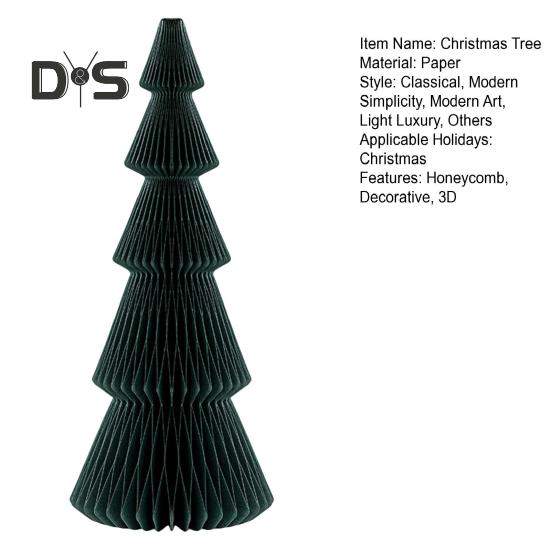 Бумажная рождественская елка 3D сотовая бумажная рождественская елка украшение деревенский настольный центральный элемент для офиса домашний школьный декор