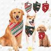 Puppy,Kitten Santa Claus Patten Christmas Pet Decor Cats Triangular Scarf Dogs Bandanas Pet Costume