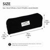 1Pc Solid Color Pencil Case Canvas Stationery Storage Pouch Simple Pencil Pouch  School Supplies