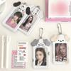 3 Inch Photocard Holder Kawaii Kpop Photo Card Holder Keychain Ins Idol Photo Card Protector Photo Sleeves Bus Card Case