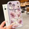 Чехол с мелким цветочным узором для iPhone 17 Pro Max Гибридный TPU+PC Прозрачная задняя жесткая крышка для iPhone 16 15 14 13 Pro Max