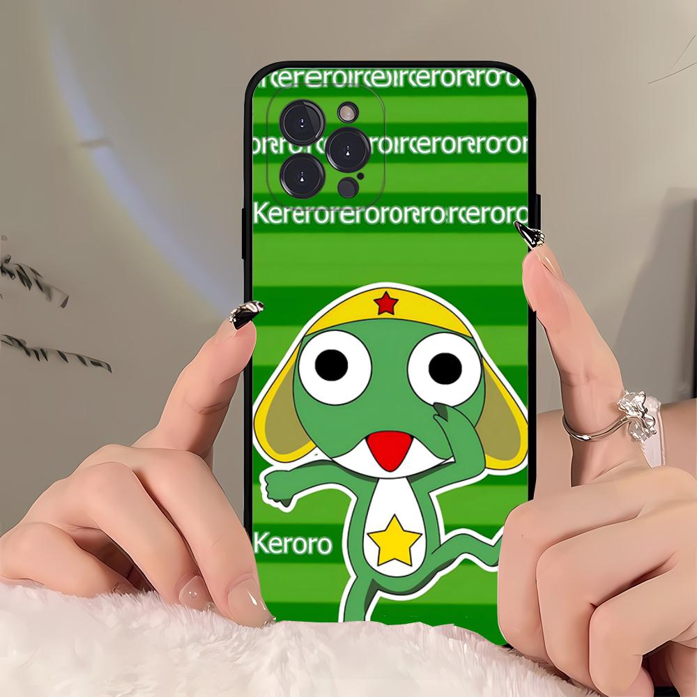 Cartoon Keroro Gunsou Frog Phone Case For iPhone 16 15 14 11 12 13 Mini Pro XS Max Cover 6 7 8 Plus X Funda Shell