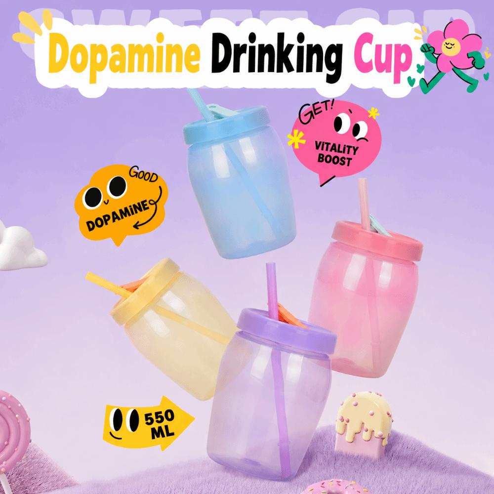 with Straw Sippy Tumbler 550ml Double Drinking Cup Durable Water Bottle Cold & Hot Drinks