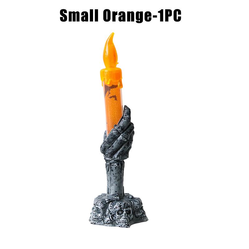 Halloween Witch Finger Skull LED Glowing Candle Light Bar KTV Party Decoration Prop Electronic Pumpkin Lamp