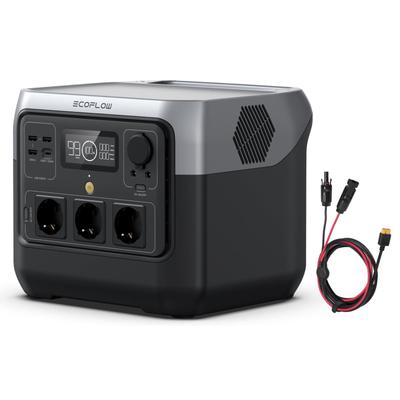 [Предварительный заказ] Портативная электростанция EF ECOFLOW RIVER 2 Pro 768 Вт·ч с кабелем XT60i, солнечным генератором с LiFeP04, 3 розетками переменного тока мощностью 800 Вт
