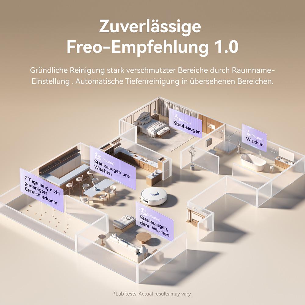 Робот-пылесос Narwal Freo X10 Pro, Робот-швабра без запутывания, Мощное всасывание 11000 Па, Самоочистка, Автоматическая стирка швабры, Автоматическая сушка