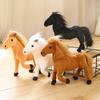 New Simulation Horses Plush Toy Stuffed Soft Animal Dolls Real Life Horse Pillow for Children Kids Creative Birthday Decor Gifts