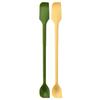 Silicone Spatula Set Double-Headed Scraper Long Hand Stirring Spoon Jam Cream Deep Bottle Spatula Coffee Spoon Party Supplies