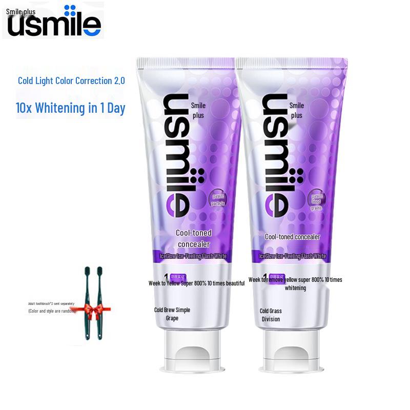 usmile Отбеливающая зубная паста с холодным цветом для коррекции цвета