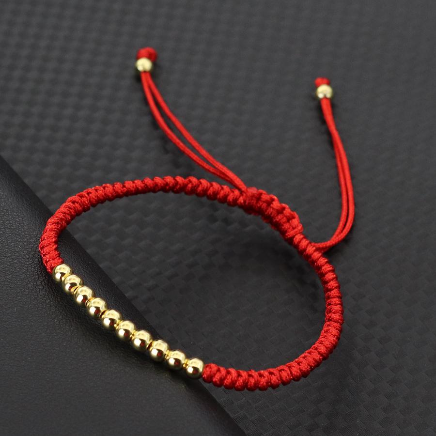 Handmade Braided String Bracelet Unisex Lucky Red Thread Couple Braslet Positive Energy Healing Braclet Valentine Day Jewelry
