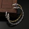 Внешняя торговля Винтажный Викинг Голова ворона Регулируемый Мужской Открытый Браслет Панк Вечеринка Панк Хип-хоп