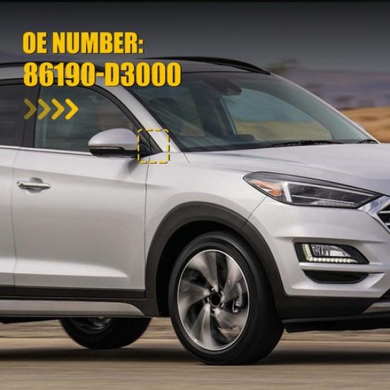 Fender Pillar Trim Mirror Corner Molding for 16-20 Hyundai Tucson 86190-D3000 EK