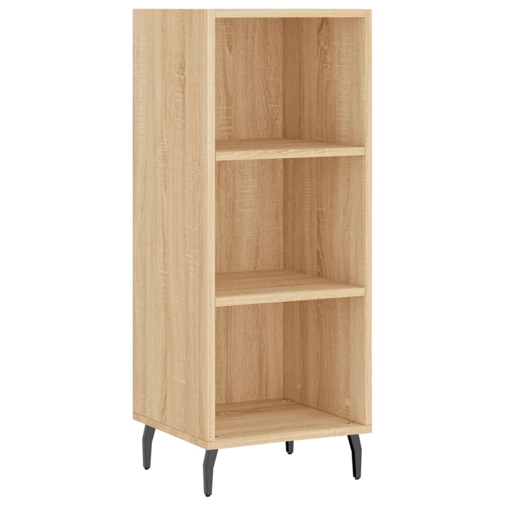 Highboard in Sonoma Oak Finish 34.5 x 34 x 180 cm Particleboard