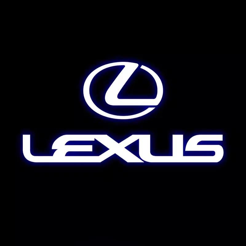 BJYL6 Interior Stickers Car HD Projector Door Light Welcome Lamps Accessories For Lexus F SPORT ES RX NX LS UX LM LX GX LC RZ IS CT GS