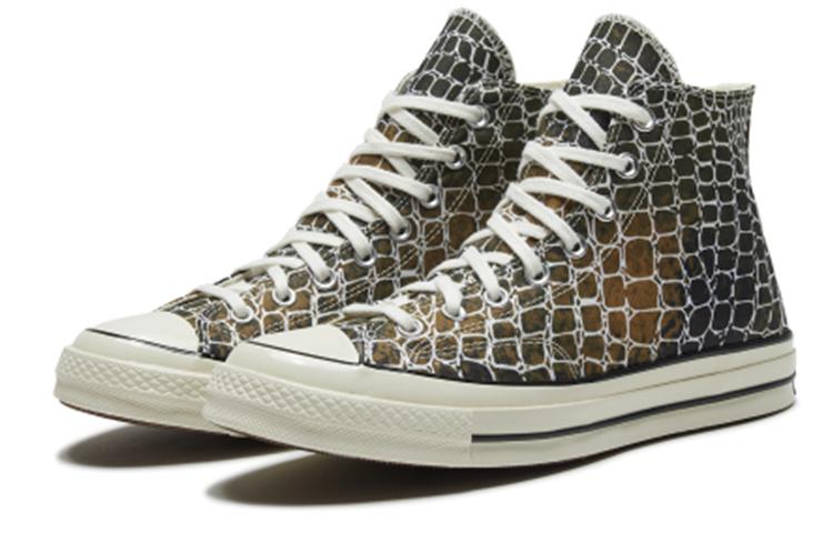 Converse Кеды Chuck 1970-х с животным принтом 'Коричневый Белый' 167485C