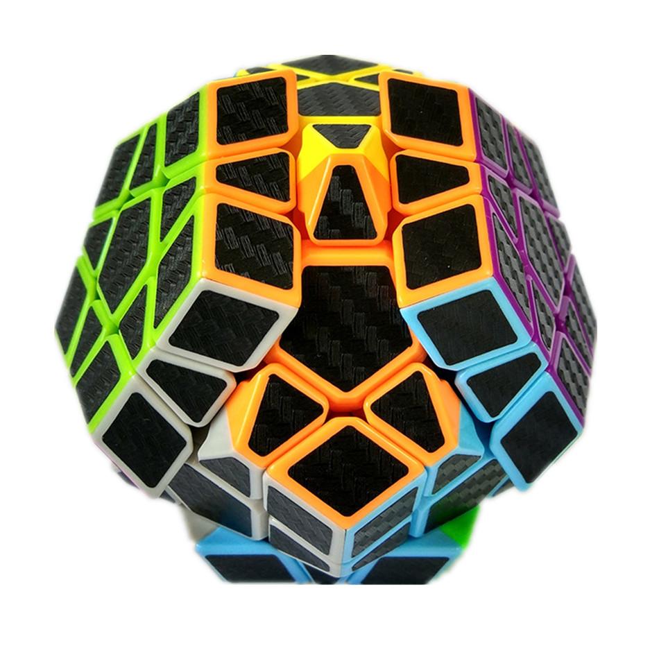 Наклейка из углеродного волокна Megaminxeds Magic Cube Puzzle 3x3 Megaminx Speed ​​Cube Головоломка в подарок Развивающая игрушка для детей