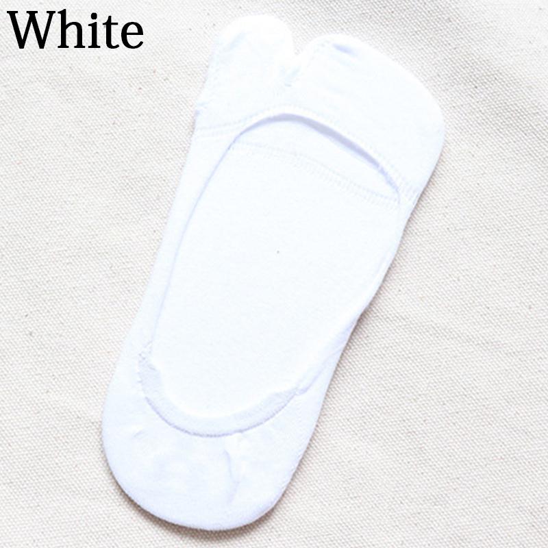 Летние тонкие нескользящие невидимые носки-лодочки с низким вырезом для женщин, носки с двумя пальцами, однотонные дышащие хлопковые носки таби, удобные