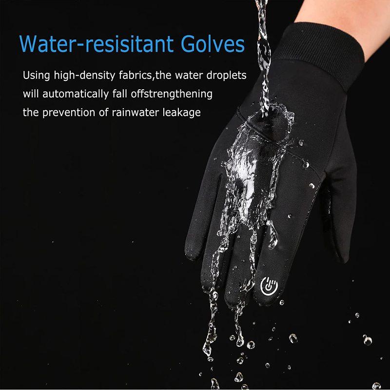 Зимние термовелосипедные перчатки для мужчин и женщин с сенсорным экраном, ветрозащитные, водонепроницаемые, для пешего туризма, скалолазания, лыж, спорта на открытом воздухе