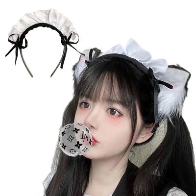Косплей кошачьи заколки для волос для девочек-подростков и детей, панк-косплей костюм горничной для сценических выступлений, фотореквизит
