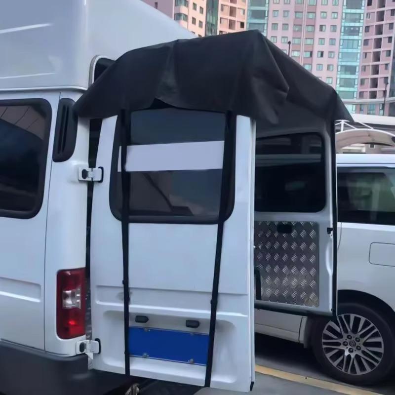 600D Чехол на тент задней двери амбара, черный, подходит для Ford Transit Custom 2013 и более лет, для VW T5 T6 Campervan, износостойкий, водонепроницаемый