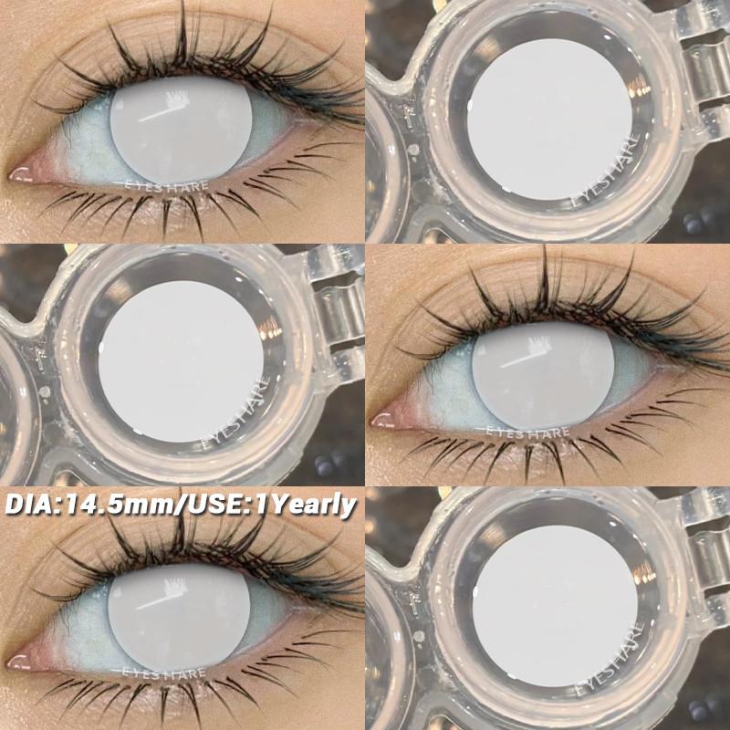 COD EYESHARE RAVEN BLACK Косплей Контактные Линзы Кроваво-красные Хэллоуин Макияж Глаз Линза Белые/Черные Сумасшедшие Косплей Мягкие Линзы