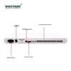 16-канальный оптоволоконный приемопередатчик для телефона и Ethernet (1U для установки в стойку)