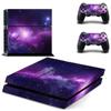 VAORLO Galaxy Star Vinyl Skin Sticker Protector For PS4 Console+1PCS Controller Skin Cover