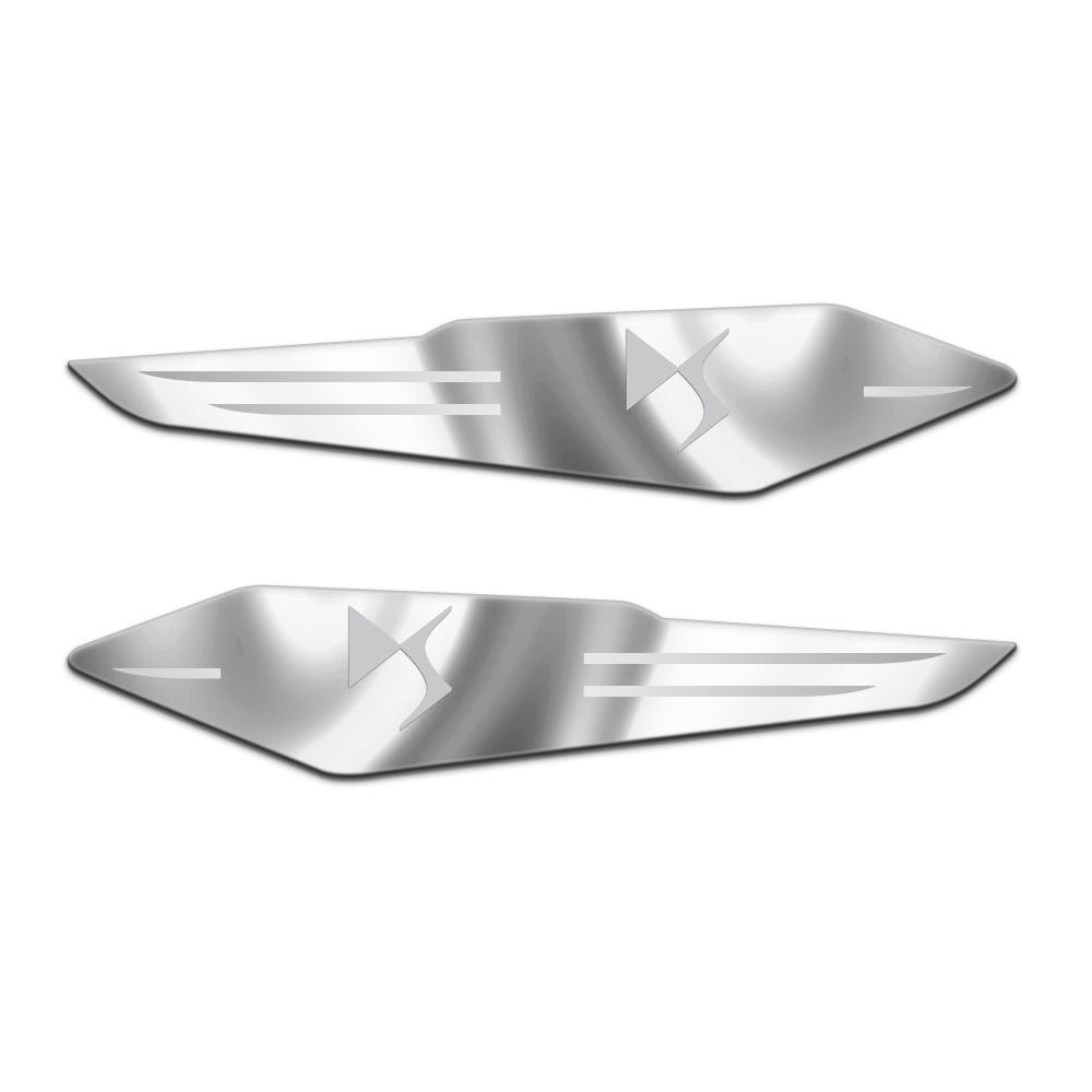 GEFR3 2Pcs Car Metal Reflective Logo Side Body Fender Decorative Stickers For Citroen C1 C2 C3 C4 C4L C5 C6 C7 VTS C-ELYSEE Berlingo