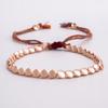 Friendship Women Buddhist Rope Cotton Tibetan Copper Beads Bangles Braided Bracelet Wrist Jewelry
