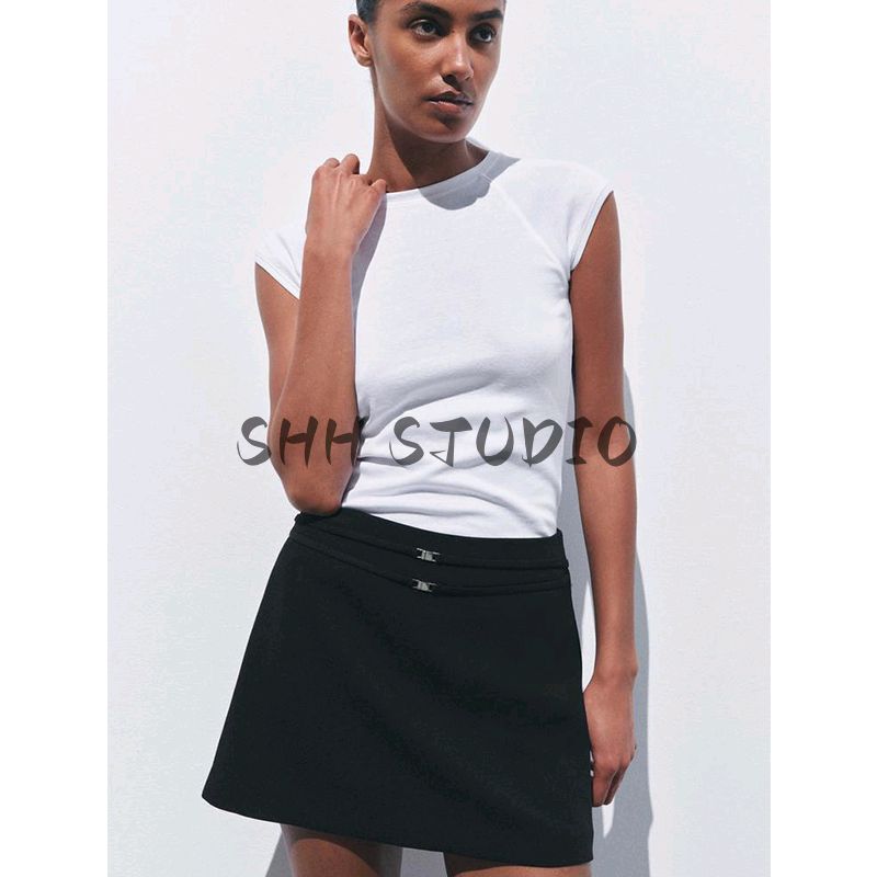 Spring and Summer New Women's Clothing French Preppy Style with Belt High Waist Temperament Wild Casual Culottes 2823536