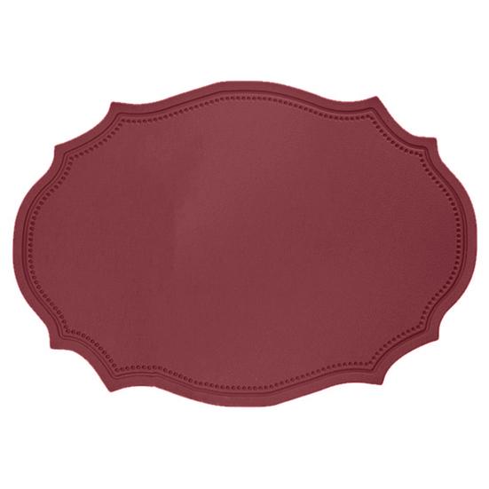 Heat-Resistant PVC Placemats Reusable Non-Slip Table Mats Waterproof Elliptical Shape Dining Place Mat for Kitchen Coffee Table