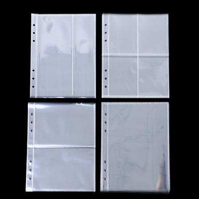 10шт стандартный прозрачный пластиковый фотоальбом прозрачные A5 Binder Refill рукава