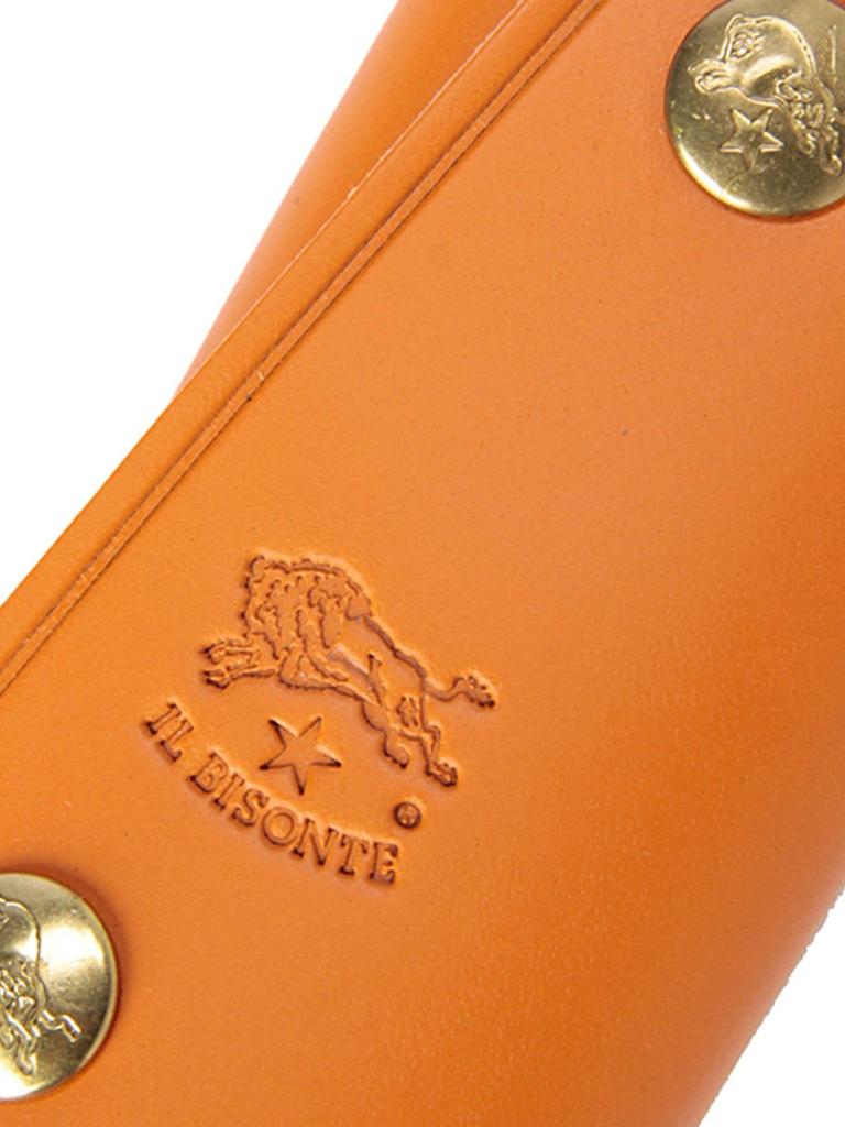 Key Case Leather Genuine Leather Cowhide Unisex 9cm Navy Navy [IL BISONTE] Women's Men's Size