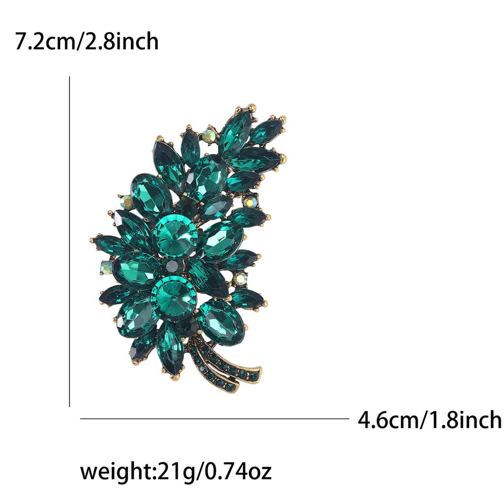High-Grade Alloy Rhinestone Tree Brooch Exquisite Creative Women'S Cardigan Shawl Corsage Jewelry Pin
