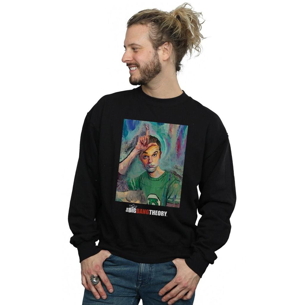 The Big Bang Theory Mens Sheldon Loser Painting Sweatshirt