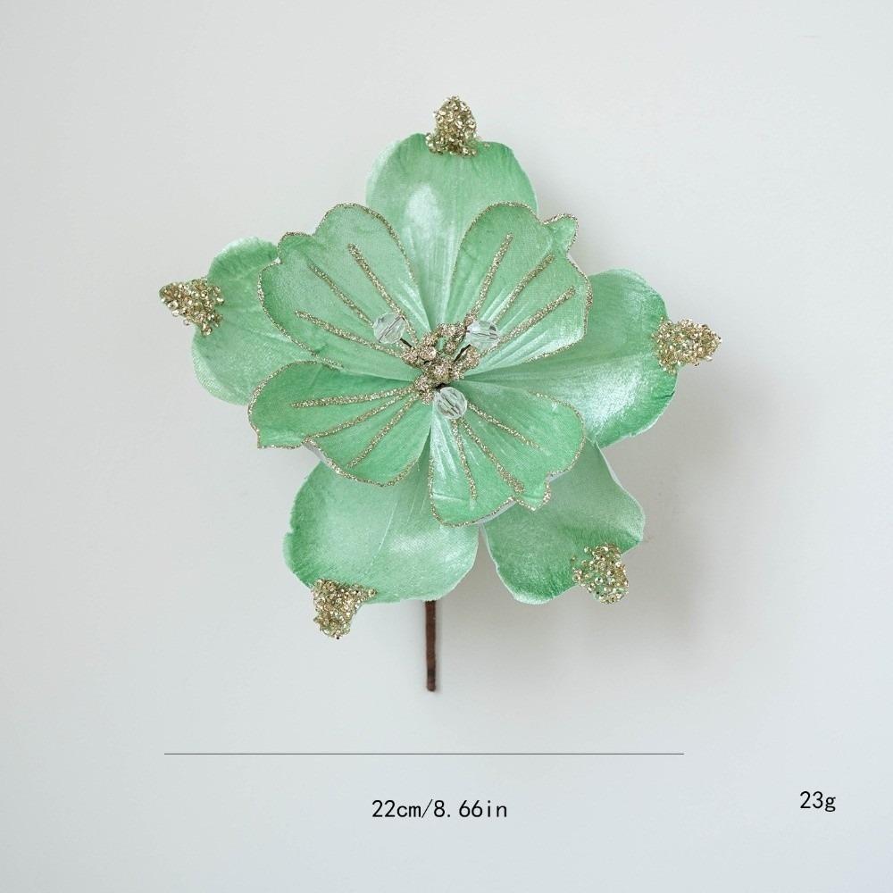 Цветок магнолии Рождественское украшение для елки Имитация Рождественские принадлежности Подвеска для елки Украшение для дома