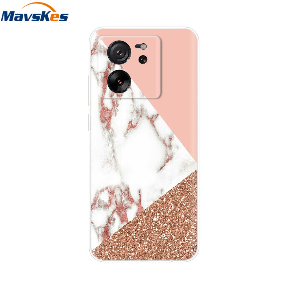 Прозрачный силиконовый чехол для Xiaomi 13T Pro Задняя крышка для чехла Xiaomi 13T Мягкий ТПУ бампер Защитные чехлы для телефона Mi13T Fundas Coque