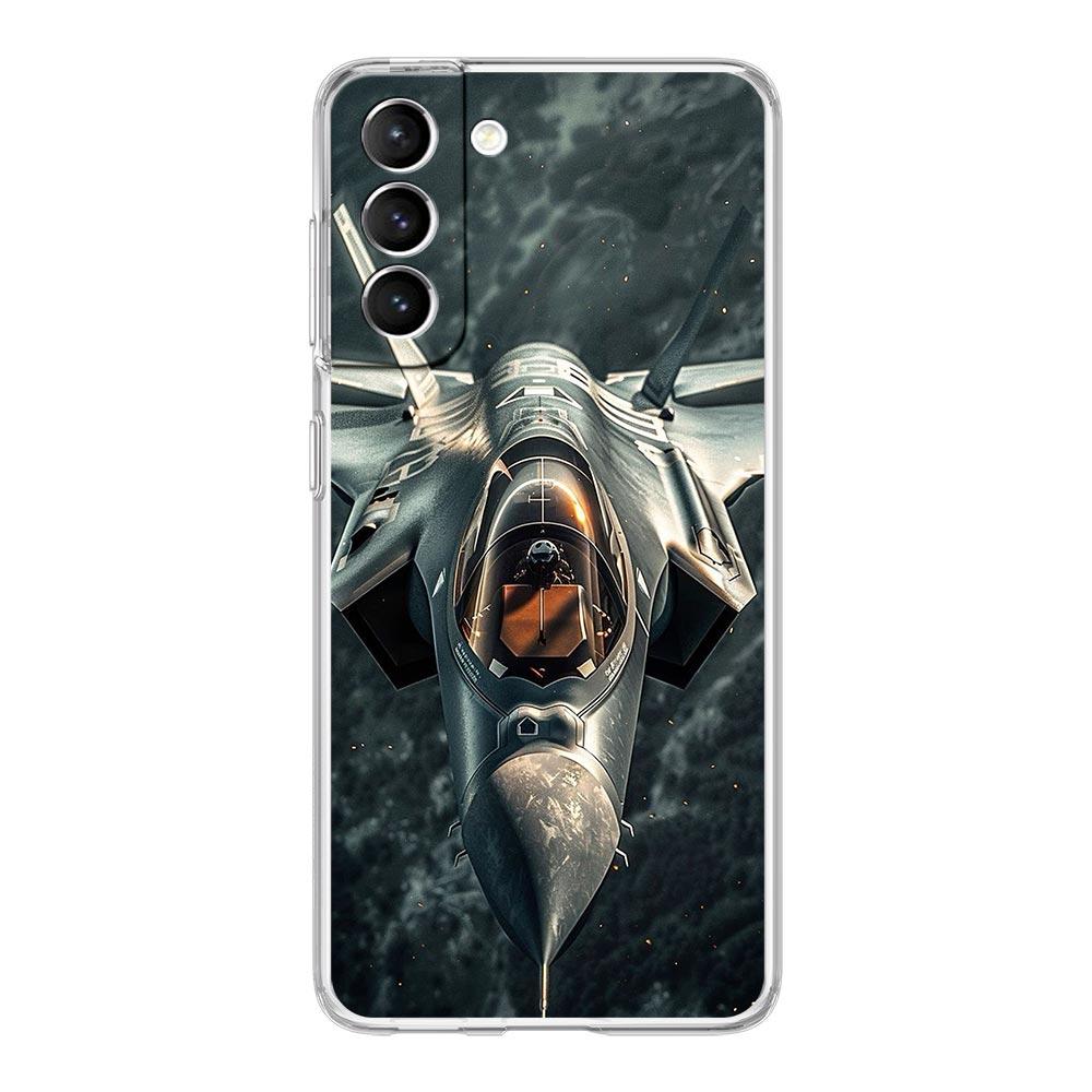 Чехол для телефона Samsung Galaxy S25 S24 S23 FE S22 Ultra S20 S21 5G S10 Plus S10E Мягкий прозрачный чехол Самолет Вертолет Аэроплан