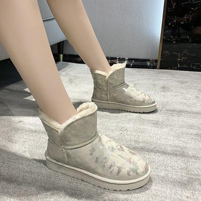 Модные сапоги женские новинка 2024 года на низком каблуке женские резиновые туфли дождевые сапоги женские роскошные дизайнерские австралийские круглые носки