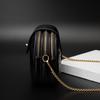 Ielgy Three-Layer Zipper Diamond One-Shoulder Small Round Bag Cross-Body Mobile Phone Bag