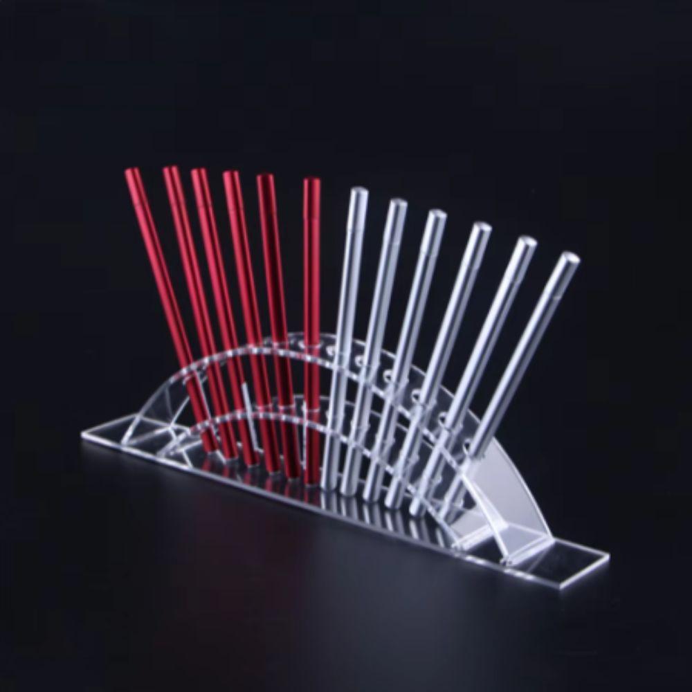 12/24/36/48 Holes Acrylic Pen Holder Clear Stationery Display Stand Beauty