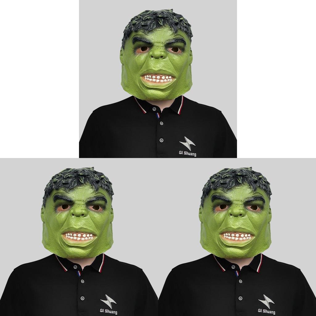 Marvel Hulk Costume Latex Mask For Halloween Party And Costume Fun Events